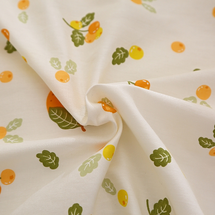 91家纺网 家纺一手货源 找家纺 2025新款40s简欧全棉纯棉印花多规格系列四件套 砂糖橘