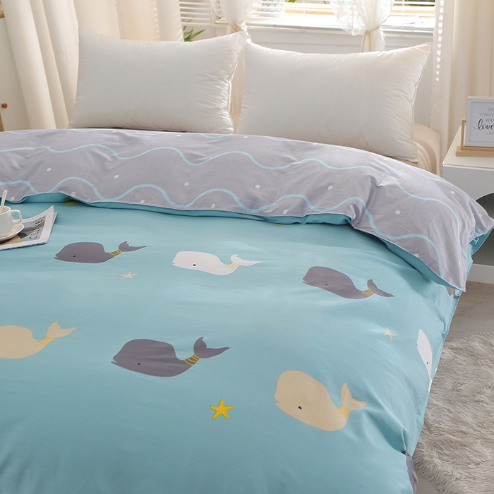 91家纺网 家纺一手货源 找家纺 2025新款40s简欧全棉纯棉印花多规格系列四件套 森田