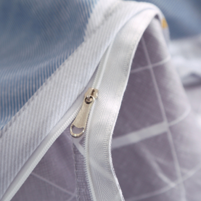 91家纺网 家纺一手货源 找家纺 2025新款40s简欧全棉纯棉印花多规格系列四件套 念之以蓝