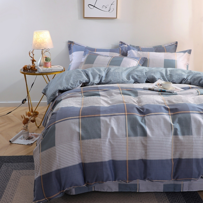 91家纺网 家纺一手货源 找家纺 2025新款40s简欧全棉纯棉印花多规格系列四件套 古典风雅