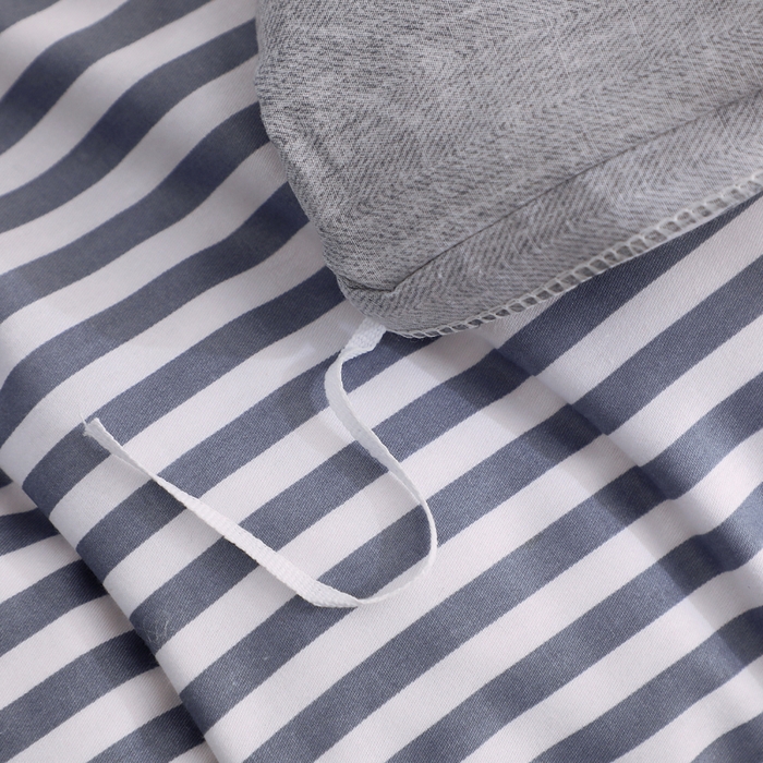 91家纺网 家纺一手货源 找家纺 2025新款40s简欧全棉纯棉印花多规格系列四件套 许愿精灵-灰