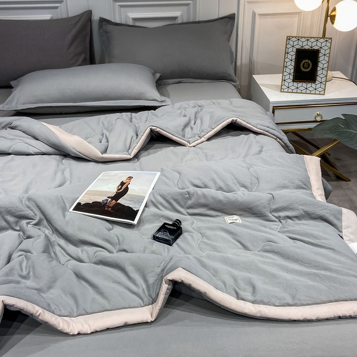 91家纺网 家纺一手货源 找家纺 （总）U被 2022新款日系水洗棉夏被（实拍图）