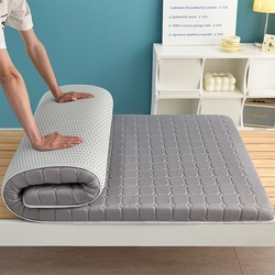 91家纺网 家纺一手货源 找家纺 （总）美克家居 2025新款水洗棉抗压纤维棉科技床垫学生床垫,单边白,单边灰,单豆灰,单楼兰,格子豆沙,格子蓝