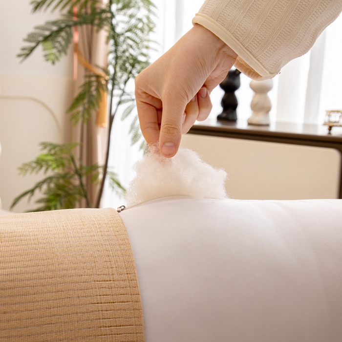 91家纺网 家纺一手货源 找家纺 沐沐家纺2026新款灯芯绒长条睡抱枕 黄色