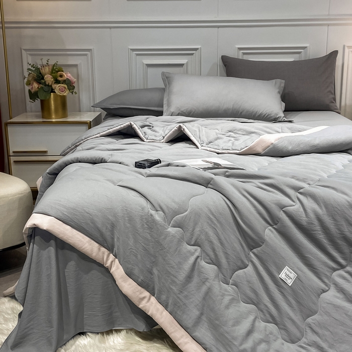 91家纺网 家纺一手货源 找家纺 （总）U被 2022新款日系水洗棉夏被（实拍图）