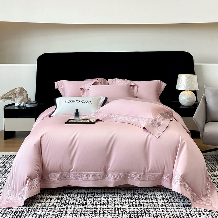 91家纺网 家纺一手货源 找家纺 （总）星蕴家纺 2025新款100支双股长绒棉全棉纯棉刺绣四件套-柏林系列【最低控价券后288元！会员标准220，加大240，床笠+10元】