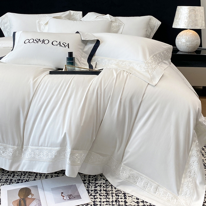 91家纺网 家纺一手货源 找家纺 （总）星蕴家纺 2025新款100支双股长绒棉全棉纯棉刺绣四件套-柏林系列【最低控价券后288元！会员标准220，加大240，床笠+10元】