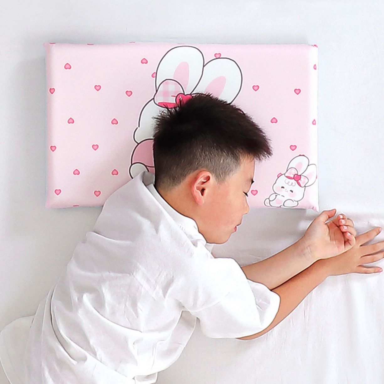 91家纺网 家纺一手货源 找家纺 （总）八零年代 2025新款A类小凉皮儿童护颈枕慢回弹记忆枕学生午睡枕枕头枕芯