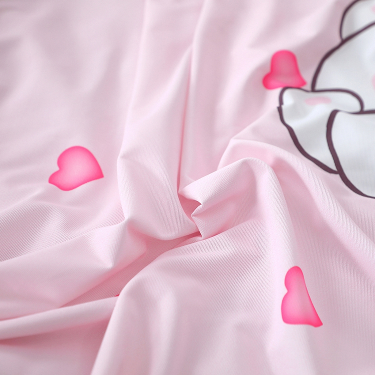 91家纺网 家纺一手货源 找家纺 八零年代 2025新款A类小凉皮儿童护颈枕慢回弹记忆枕学生午睡枕枕头枕芯 爱心小兔 30*50*5cm适合3-15岁