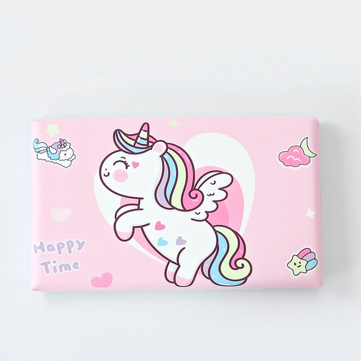 八零年代 2025新款A类小凉皮儿童护颈枕慢回弹记忆枕学生午睡枕枕头枕芯 粉红马 30*50*5cm适合3-15岁