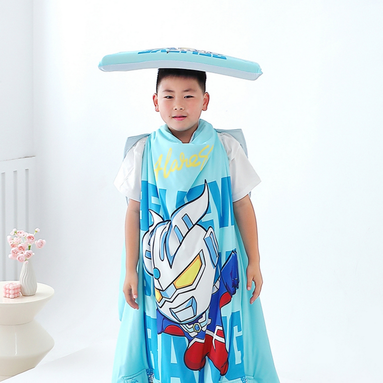 91家纺网 家纺一手货源 找家纺 八零年代 2025新款A类小凉皮儿童护颈枕慢回弹记忆枕学生午睡枕枕头枕芯 赛罗 30*50*5cm适合3-15岁