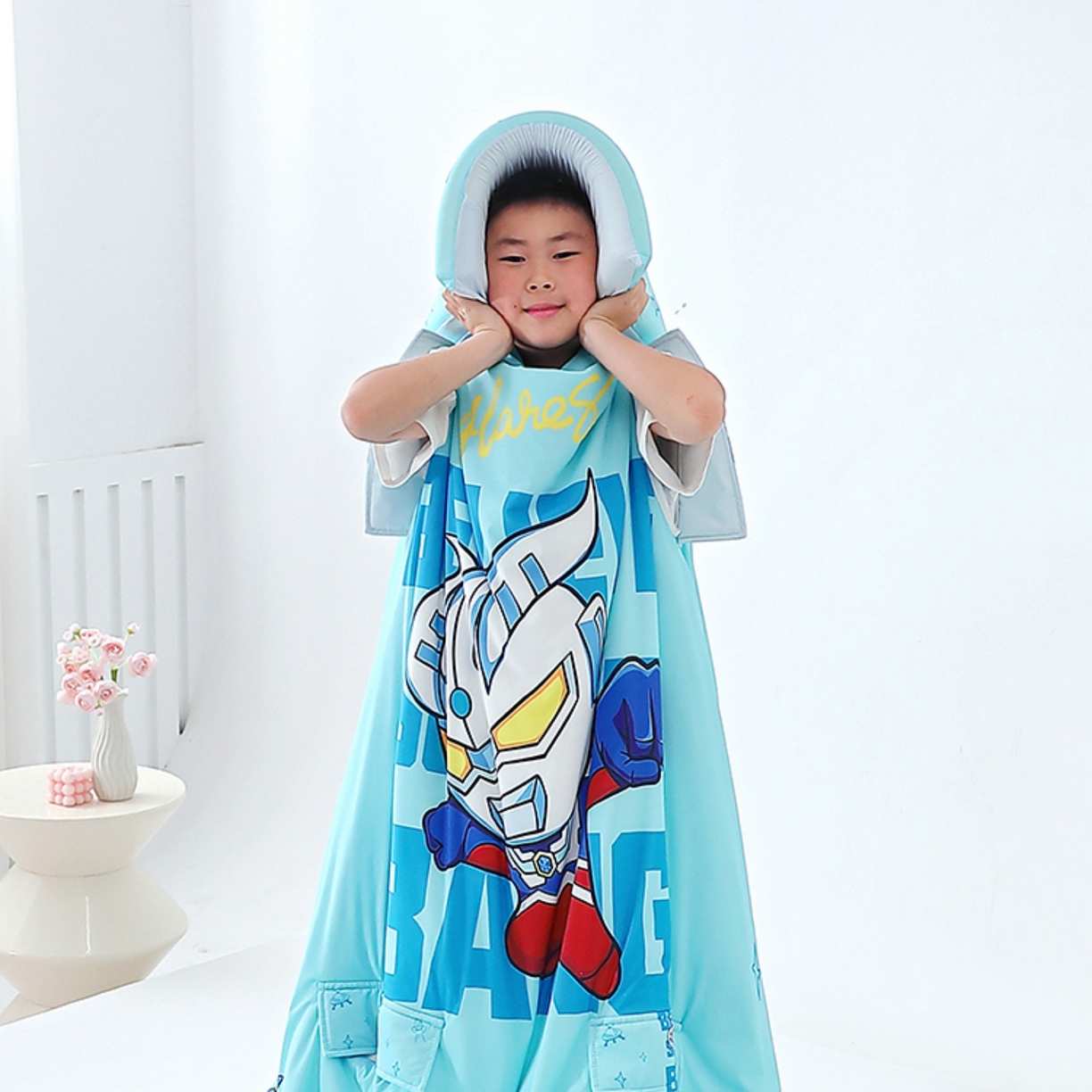 91家纺网 家纺一手货源 找家纺 八零年代 2025新款A类小凉皮儿童护颈枕慢回弹记忆枕学生午睡枕枕头枕芯 赛罗 30*50*5cm适合3-15岁