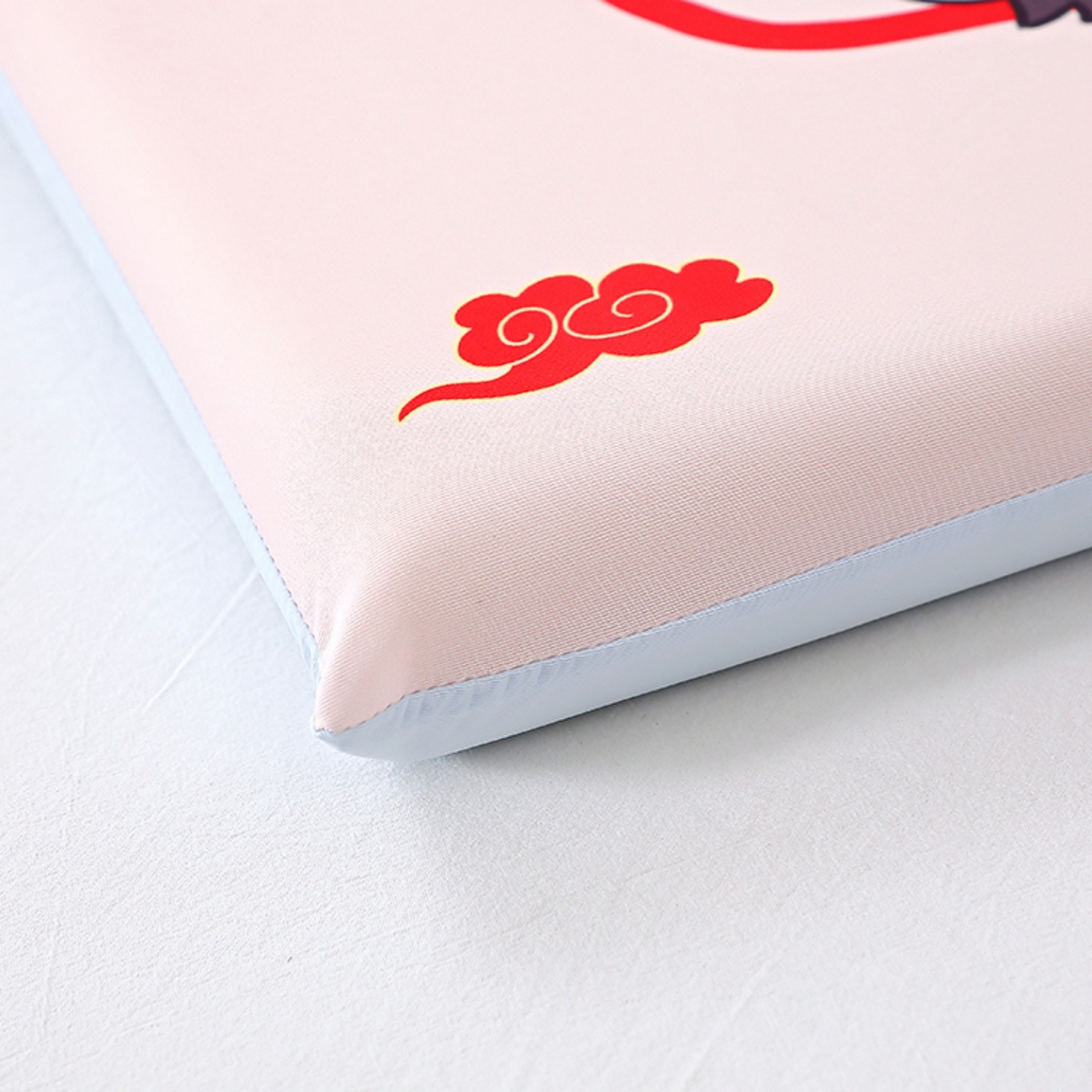 91家纺网 家纺一手货源 找家纺 八零年代 2025新款A类小凉皮儿童护颈枕慢回弹记忆枕学生午睡枕枕头枕芯 吒儿 30*50*5cm适合3-15岁