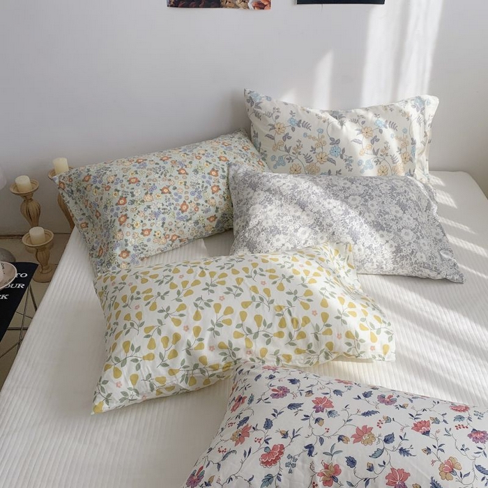 91家纺网 家纺一手货源 找家纺 （总）柚可家居 2024新款全棉双层纱枕套-碎花系列