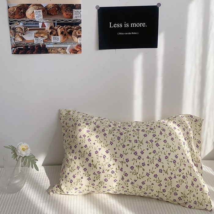 91家纺网 家纺一手货源 找家纺 （总）柚可家居 2024新款全棉双层纱枕套-碎花系列