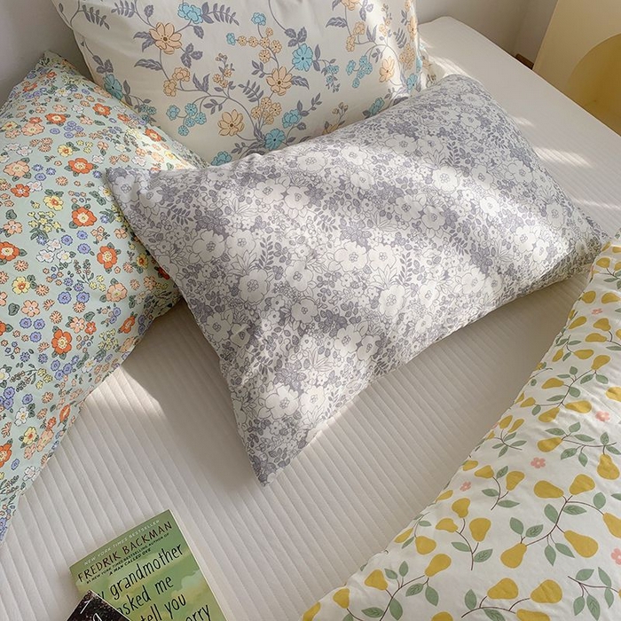 91家纺网 家纺一手货源 找家纺 （总）柚可家居 2024新款全棉双层纱枕套-碎花系列