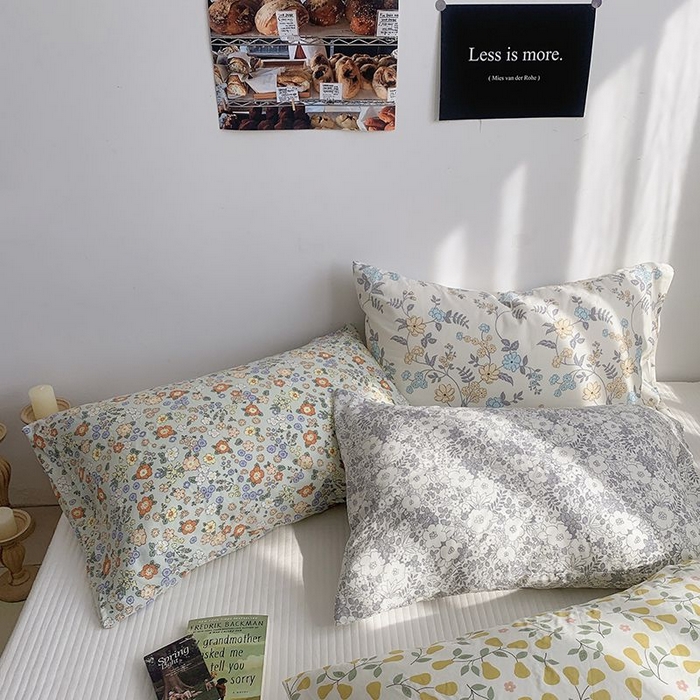 91家纺网 家纺一手货源 找家纺 （总）柚可家居 2024新款全棉双层纱枕套-碎花系列