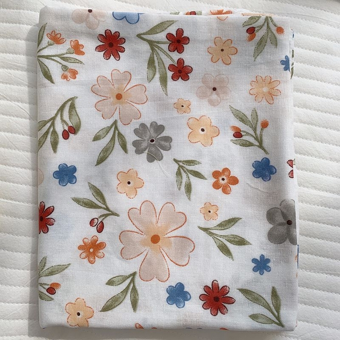 91家纺网 家纺一手货源 找家纺 柚可家居 2024新款全棉双层纱枕套-碎花系列 萱朵