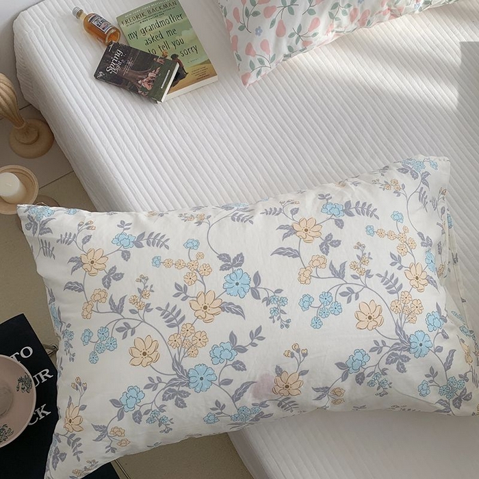 柚可家居 2024新款全棉双层纱枕套-碎花系列 依晴