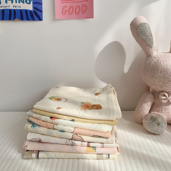 91家纺网 家纺一手货源 找家纺 （总）柚可家居 2024新款全棉双层纱枕套-卡通系列