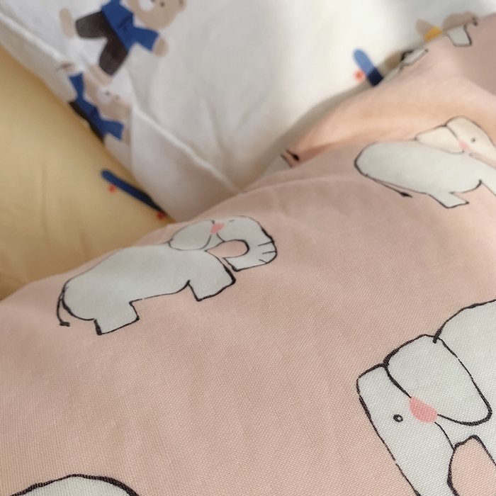 91家纺网 家纺一手货源 找家纺 （总）柚可家居 2024新款全棉双层纱枕套-卡通系列