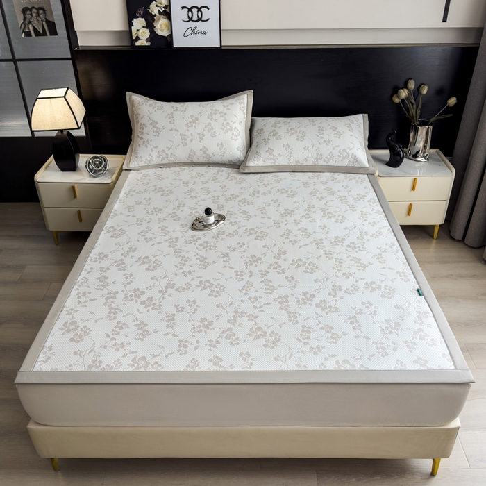 91家纺网 家纺一手货源 找家纺 席世家 2025新款A类凉感冰豆豆凉席-花卉卡通系列 花漾