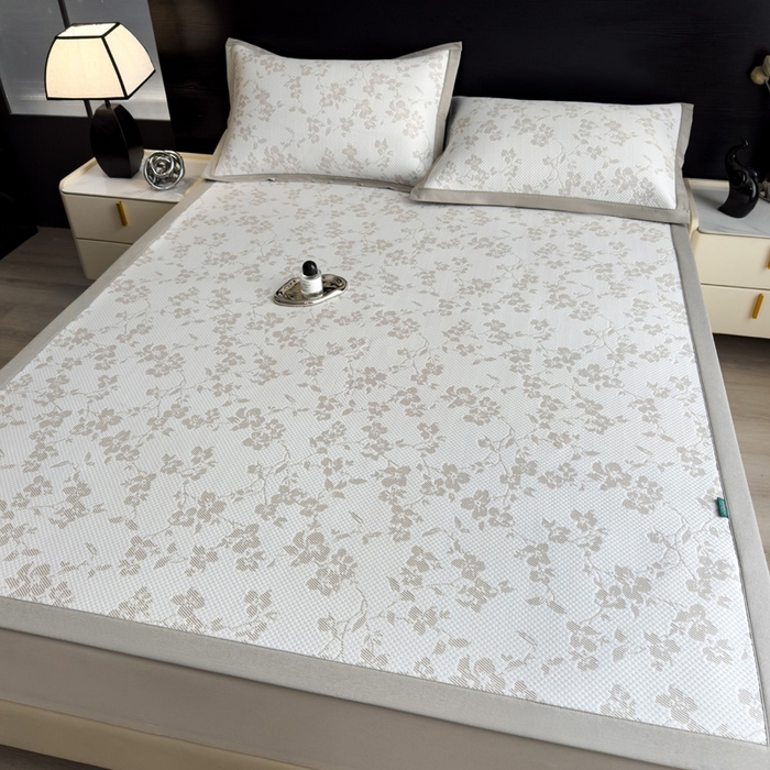 91家纺网 家纺一手货源 找家纺 席世家 2025新款A类凉感冰豆豆凉席-花卉卡通系列 花漾