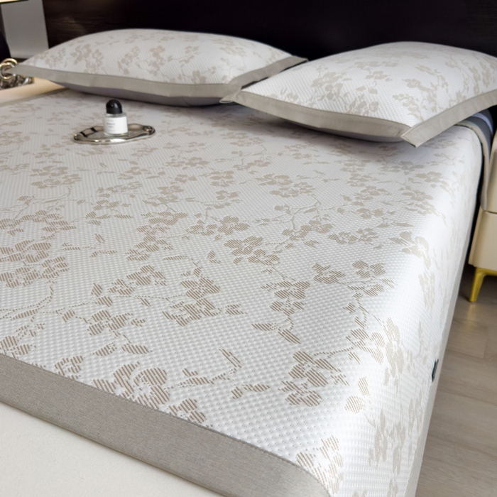 91家纺网 家纺一手货源 找家纺 席世家 2025新款A类凉感冰豆豆凉席-花卉卡通系列 花漾