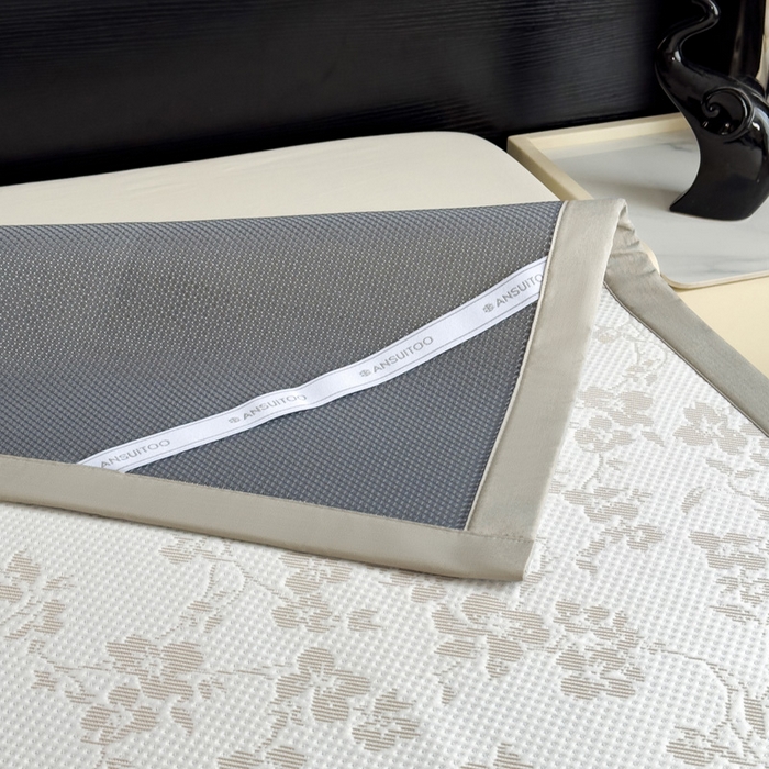 91家纺网 家纺一手货源 找家纺 席世家 2025新款A类凉感冰豆豆凉席-花卉卡通系列 花漾