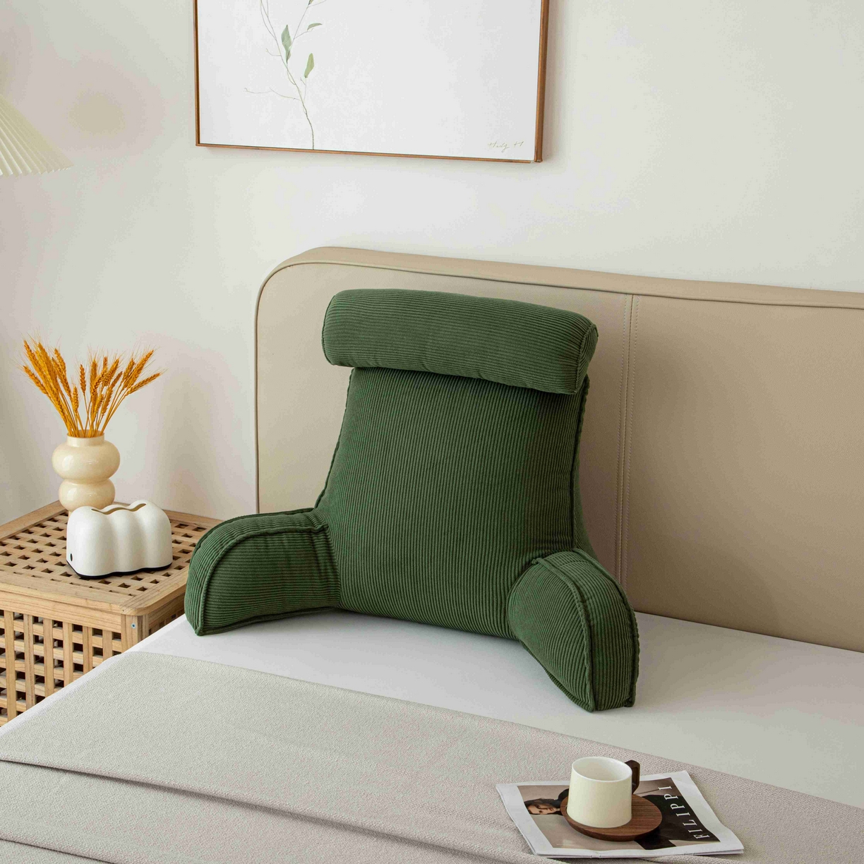 91家纺网 家纺一手货源 找家纺 （总）沐沐家纺 2026新款灯芯绒护腰靠背