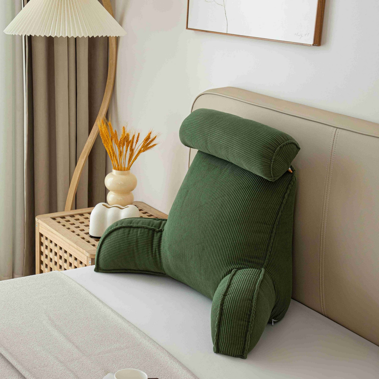 91家纺网 家纺一手货源 找家纺 （总）沐沐家纺 2026新款灯芯绒护腰靠背