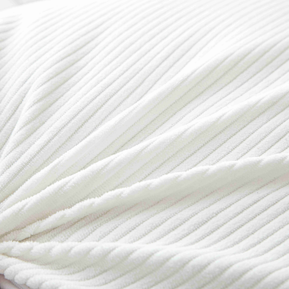 91家纺网 家纺一手货源 找家纺 沐沐家纺 2026新款灯芯绒护腰靠背 白色