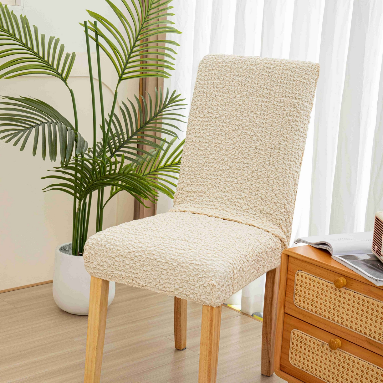 91家纺网 家纺一手货源 找家纺 （总）沐沐家纺 2026新款奶油云纱椅套