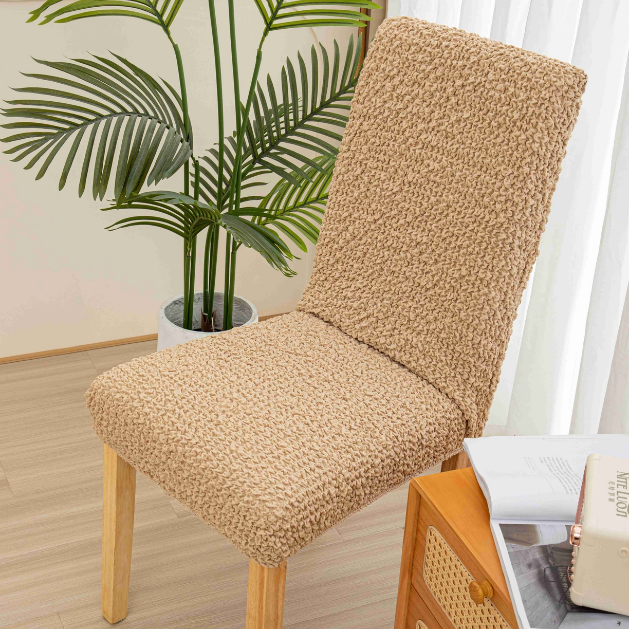 91家纺网 家纺一手货源 找家纺 （总）沐沐家纺 2026新款奶油云纱椅套