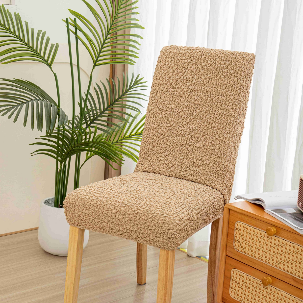 91家纺网 家纺一手货源 找家纺 （总）沐沐家纺 2026新款奶油云纱椅套