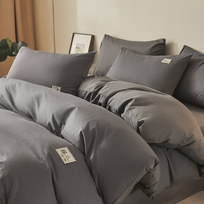 91家纺网 家纺一手货源 找家纺 （总）莱通家纺 2025新款纯色双拼四件套