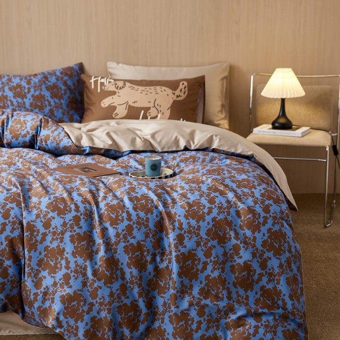 91家纺网 家纺一手货源 找家纺 安莱生活2025春夏新款天丝棉四件套 野兽派