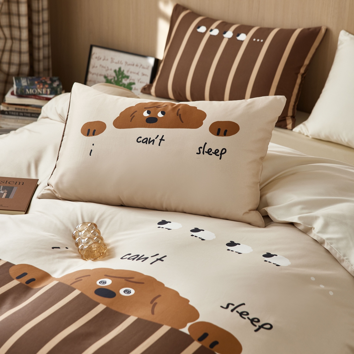 91家纺网 家纺一手货源 找家纺 安莱生活2025春夏新款天丝棉四件套 甜心哈尼