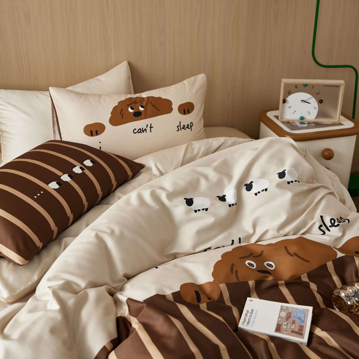 91家纺网 家纺一手货源 找家纺 安莱生活2025春夏新款天丝棉四件套 甜心哈尼