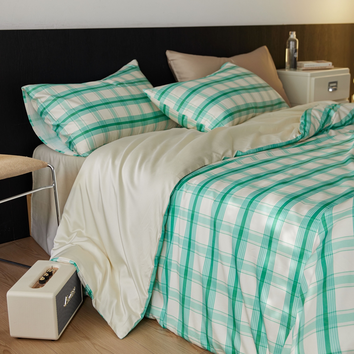 91家纺网 家纺一手货源 找家纺 安莱生活2025春夏新款天丝棉四件套 夏日格调