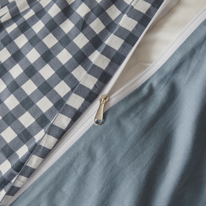 91家纺网 家纺一手货源 找家纺 莱通家纺 2025新款纯色双拼四件套 漫时光