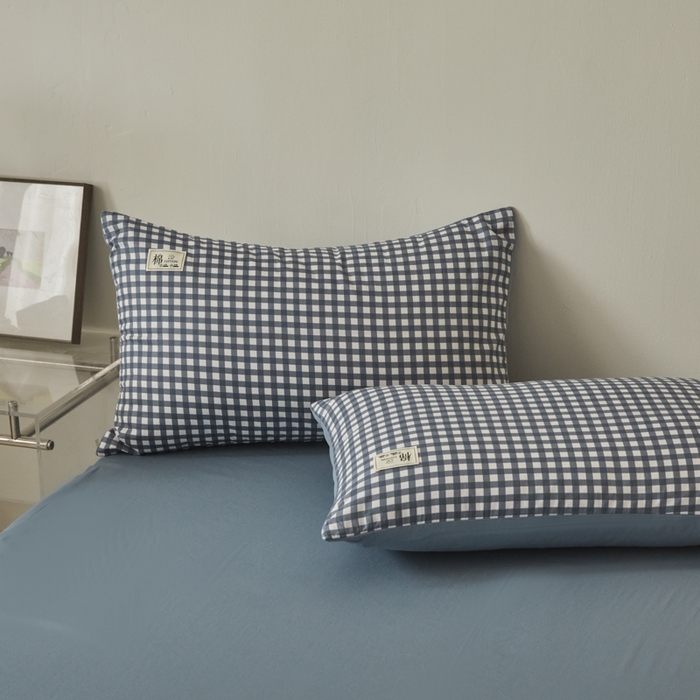 91家纺网 家纺一手货源 找家纺 莱通家纺 2025新款纯色双拼四件套 漫时光