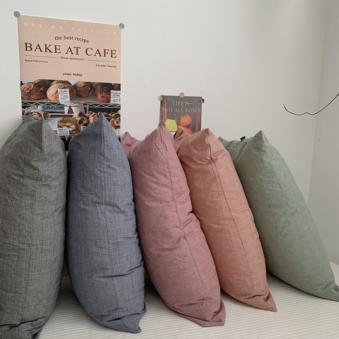 91家纺网 家纺一手货源 找家纺 柚可家居 2024新款机理纹小提花纯棉单枕套 墨绿 机理纹小提花 单枕套