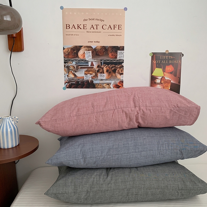 91家纺网 家纺一手货源 找家纺 柚可家居 2024新款机理纹小提花纯棉单枕套 墨绿 机理纹小提花 单枕套