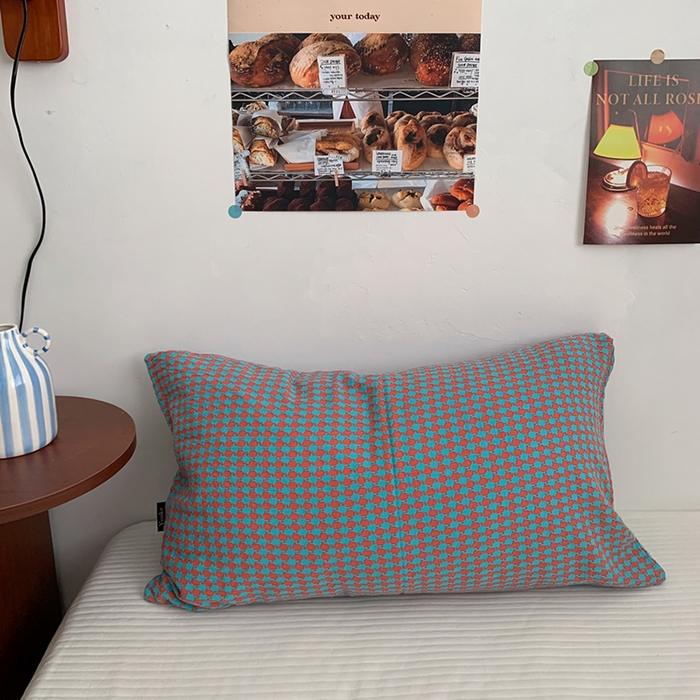 91家纺网 家纺一手货源 找家纺 柚可家居 2024新款21支提花加厚提花单枕套 桔兰