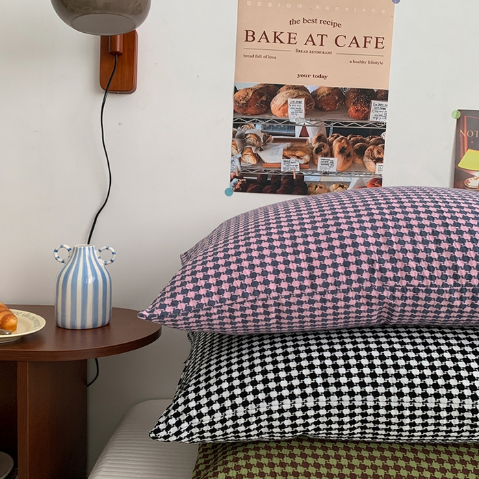 91家纺网 家纺一手货源 找家纺 柚可家居 2024新款21支提花加厚提花单枕套 橙青