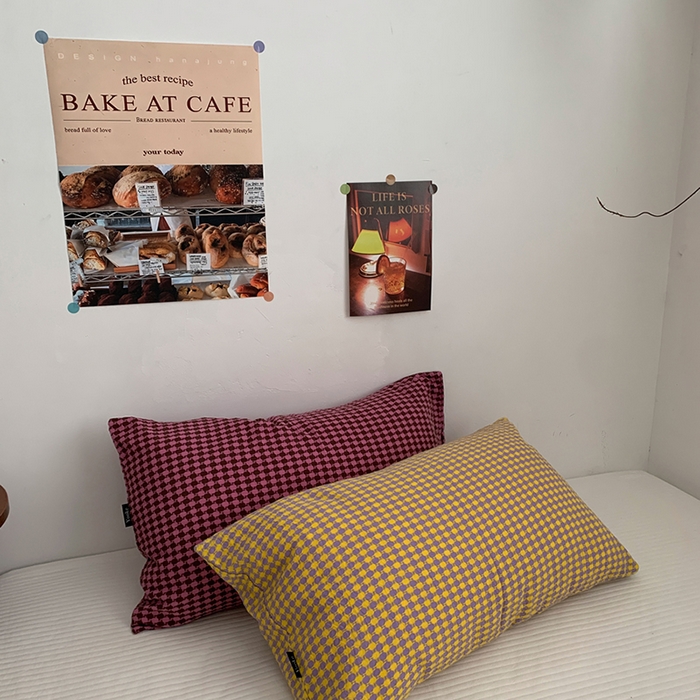 91家纺网 家纺一手货源 找家纺 柚可家居 2024新款21支提花加厚提花单枕套 巧粉