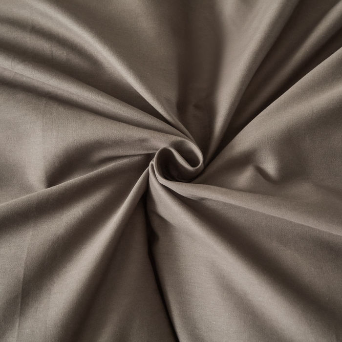 91家纺网 家纺一手货源 找家纺 莱通家纺 2025新款纯色双拼四件套 浅灰+咖