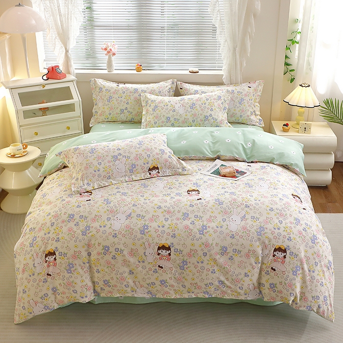 91家纺网 家纺一手货源 找家纺 （总）牧笛缘家纺 2025新款全棉12868单被套