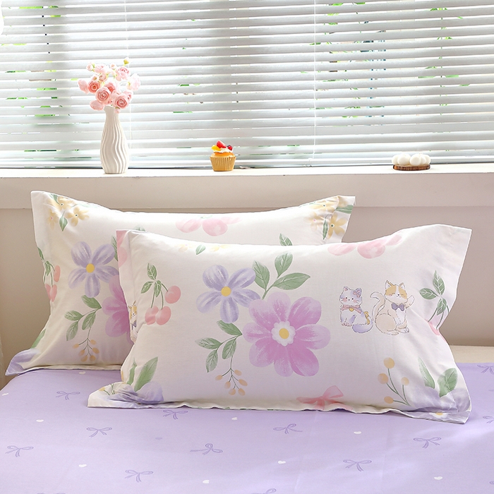 91家纺网 家纺一手货源 找家纺 （总）牧笛缘家纺 2025新款全棉12868单枕套